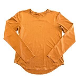 Lululemon Long Sleeve Crew, Burnt Orange, Women's Size 6-8 (Est.) *Flaws*